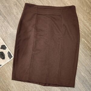Premise Womens Stretch Comfort Pencil Skirt Size 8p Espresso Brown